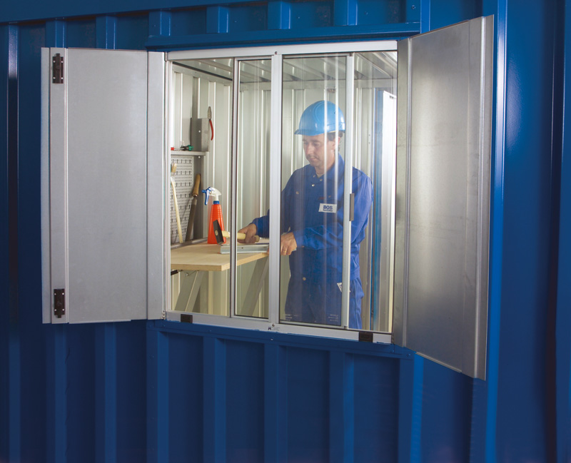 Schiebefenster für Schnellbaucontainer | B 750 x L 850 mm