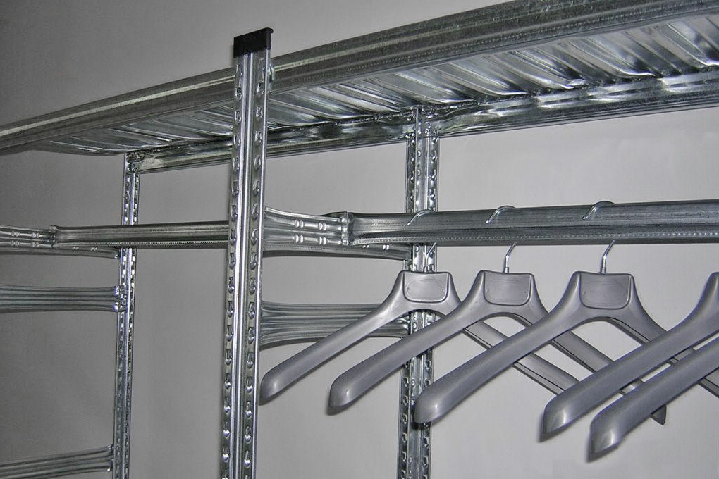 Kleiderstange/Durchschubssicherung | oval 1200 mm |  98 kg Tragkraft | für System SUPER