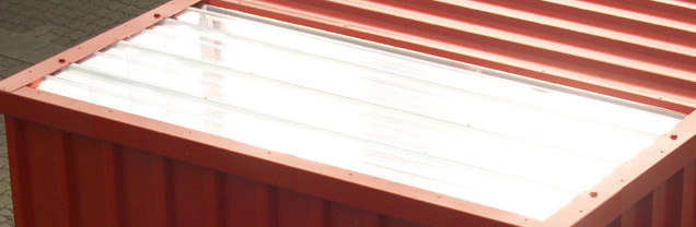 Lichtfeld für Schnellbaucontainer | B 1000 x L 2000 mm