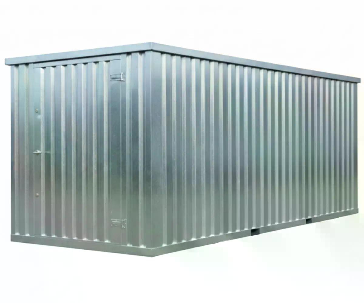 Materialcontainer MC6 | verzinkt | H 2088 x B 2142 x T 5882 mm | Tür längsseitig einflügelig
