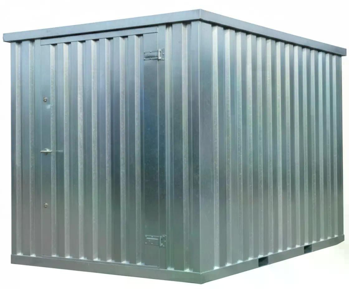 Materialcontainer MC3 | verzinkt | H 2088 x B 2142 x T 2950 mm | Tür stirnseitig einflügelig