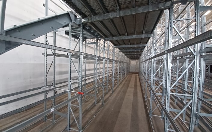 Reifenregalanlage untere Ansicht Reifenregalanlage untere Ansicht