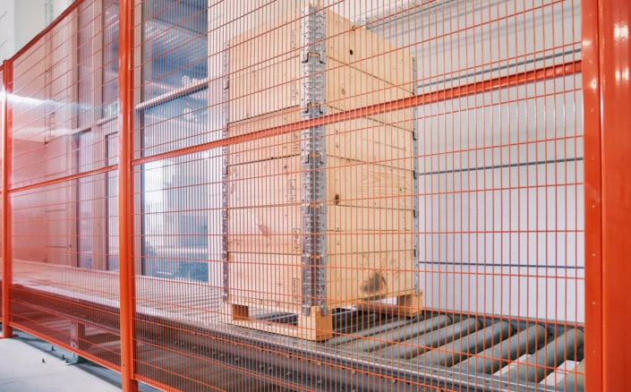 Maschinenschutzgitter farbig lackiert Maschinenschutzgitter farbig lackiert